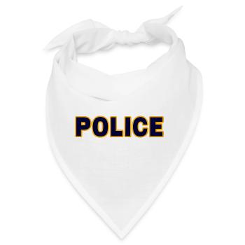 Polizei - Bandana - Weiß - Vorne