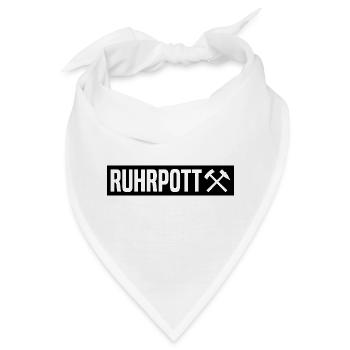 Ruhrpott - Ruhr Pott - Zeche - Zollverein - NRW - Bandana - Weiß - Vorne