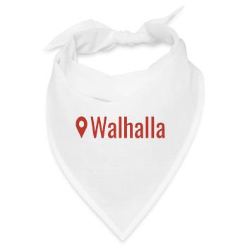 Wikinger Standort Walhalla  - Bandana - Weiß - Vorne