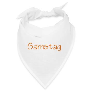 Samstag - Bandana - Weiß - Vorne