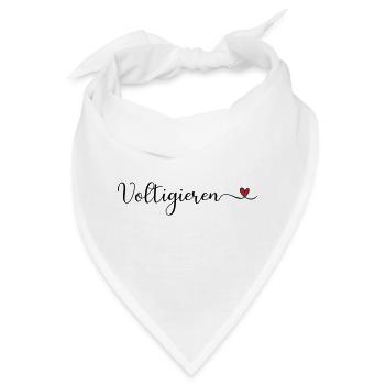 Voltigieren - Bandana - Weiß - Vorne