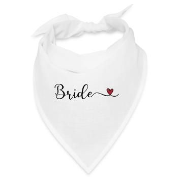 Braut - Bandana - Weiß - Vorne