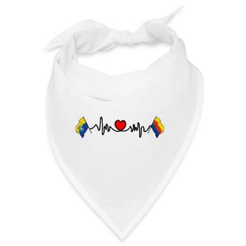 Zandvoort & North Holland Heartbeat - Bandana - Weiß - Vorne