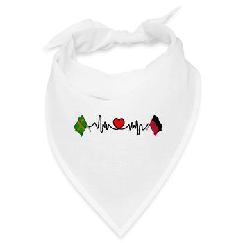 Nijmeger Herzschlag-Flaggen - Bandana - Weiß - Vorne