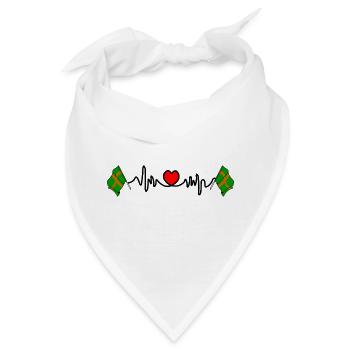 Nijmeger Wandelherzschlag - Bandana - Weiß - Vorne