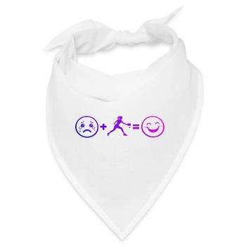 Pickleball Geschenkidee für Pickleballspieler Fans - Bandana - Weiß - Vorne