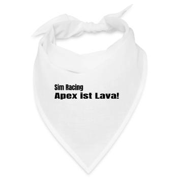 Apex ist Lava - Bandana - Weiß - Vorne