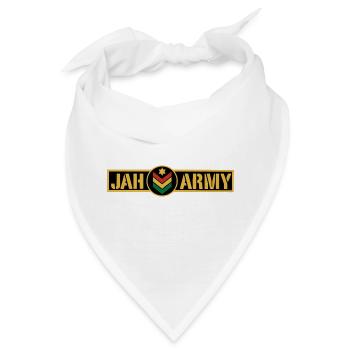 Jah Army Rastafari Rasta Reggae Roots - Bandana - Weiß - Vorne