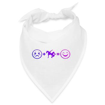 Geschenkidee für die Breakdancerin mit Break Dance - Bandana - Weiß - Vorne