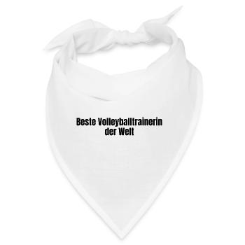 Beste Volleyballtrainerin der Welt Team Geschenk - Bandana - Weiß - Vorne