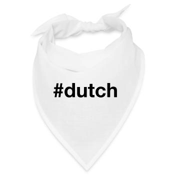 DUTCH Hashtag Niederlande Holland Niederländisch - Bandana - Weiß - Vorne