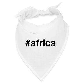 AFRIKA Hashtag Africa - Bandana - Weiß - Vorne