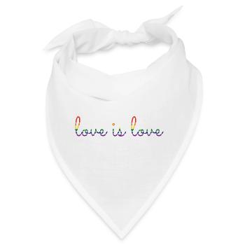 love is love - Bandana - Weiß - Vorne