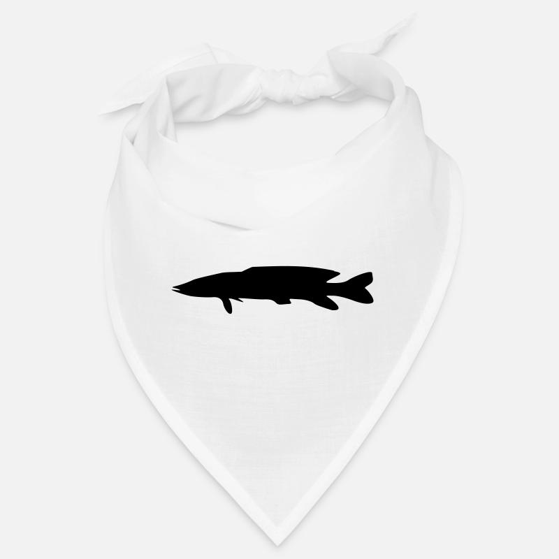 silhouette de brochet de poisson Bandana
