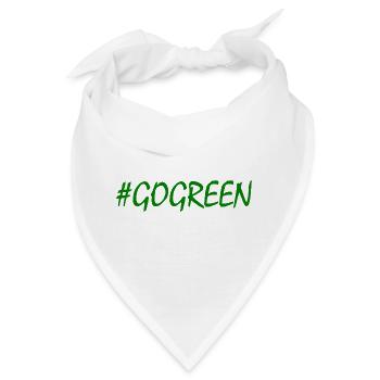 Go green - Bandana - Weiß - Vorne