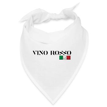 VINO ROSSO ITALIA ROTWEIN ITALIEN URLAUB (b) - Bandana - Weiß - Vorne