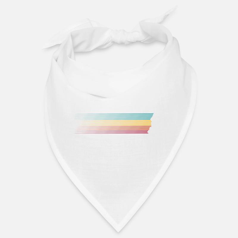 Silhouette de la Course à rayures arc-en-ciel Bandana