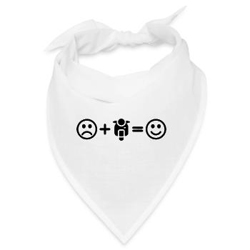 Motorroller Smiley Scooter - Bandana - Weiß - Vorne