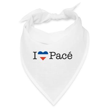 I love Pacé - Bandana - Weiß - Vorne