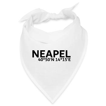 Neapel Koordinaten - Bandana - Weiß - Vorne