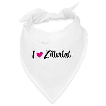 I love Zillertal - Bandana - Weiß - Vorne