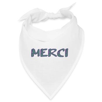 VIELEN DANK. DANKE. VIELEN DANK. JAHRESTAG. GEBURT. - Bandana - Weiß - Vorne
