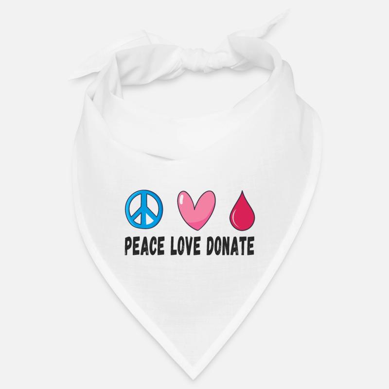 Friede Liebe Spende Blut Bandana