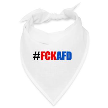 Fck afd - Bandana - Weiß - Vorne