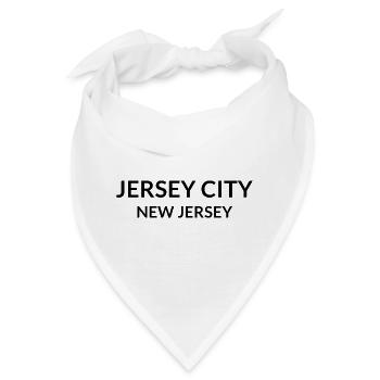Jersey City New Jersey USA - Bandana - Weiß - Vorne