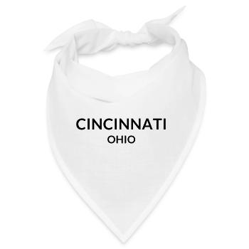 Cincinnati Ohio USA - Bandana - Weiß - Vorne