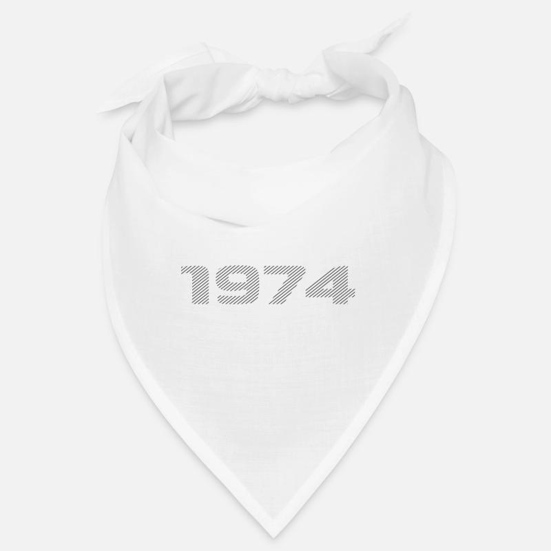 Born 1974 Retro Stripe Modern Birthday Design Bandana
