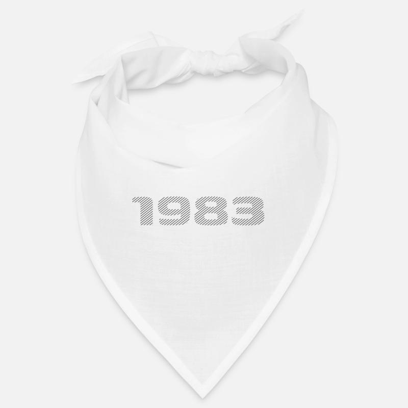 Geboren 1983 Retro Stripe Modernes Geburtstagsdesign Bandana
