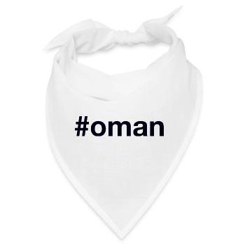 Oman Hashtag - Bandana - Weiß - Vorne