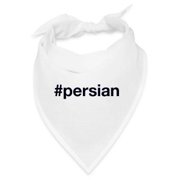 Persian Hashtag - Bandana - Weiß - Vorne