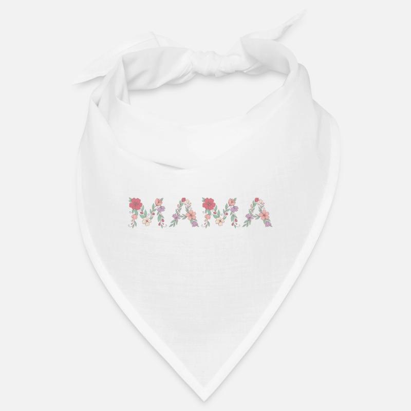 Mama Blumen Floral Schrift Beste Mutter Muttertag Bandana
