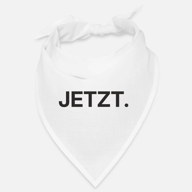 Jetzt – Minimalistisches Textdesign Bandana