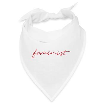 Feminist  - Bandana - Weiß - Vorne