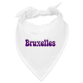 Brüsseler Purple Bubble Tippfehler - Bandana - Weiß - Vorne