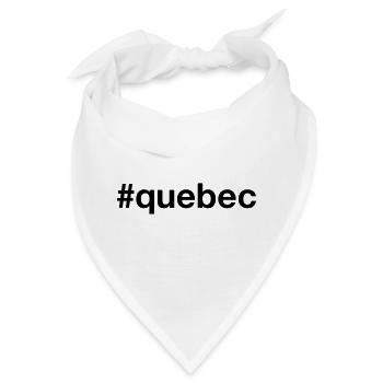 QUEBEC Canada Kanada Hashtag - Bandana - Weiß - Vorne