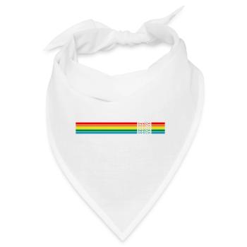 Regenbogen Rainbow - Bandana - Weiß - Vorne