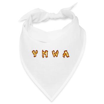 Flaming Letters Print - Bandana - Weiß - Vorne