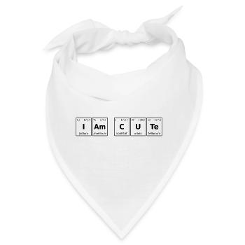 Ich bin niedlich Periodensystem - Bandana - Weiß - Vorne