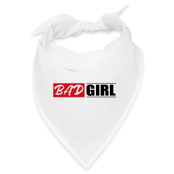 bad girl frau power beliebt sticker aufkleber - Bandana - Weiß - Vorne