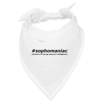 sophomaniac - Bandana - Weiß - Vorne