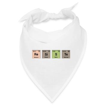 Widersteht in periodischen Elementen - Bandana - Weiß - Vorne