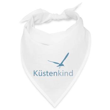 Küstenkind blaugrau - Bandana - Weiß - Vorne
