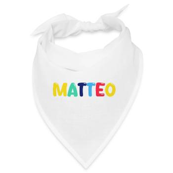 Name - Matteo - Bandana - Weiß - Vorne