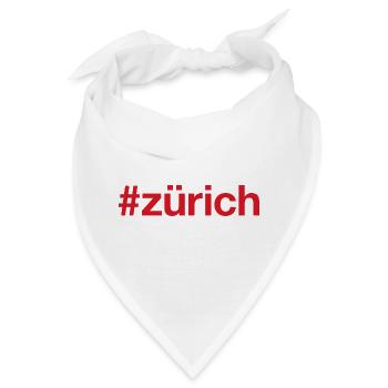 Zürich Zurich Suisse Switzerland Schweiz - Bandana - Weiß - Vorne
