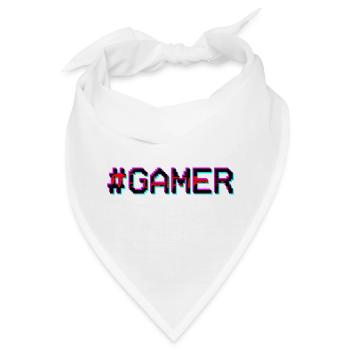 Gamer Neon Glitch - Bandana - Weiß - Vorne