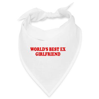 world's best ex girlfriend - Bandana - Weiß - Vorne